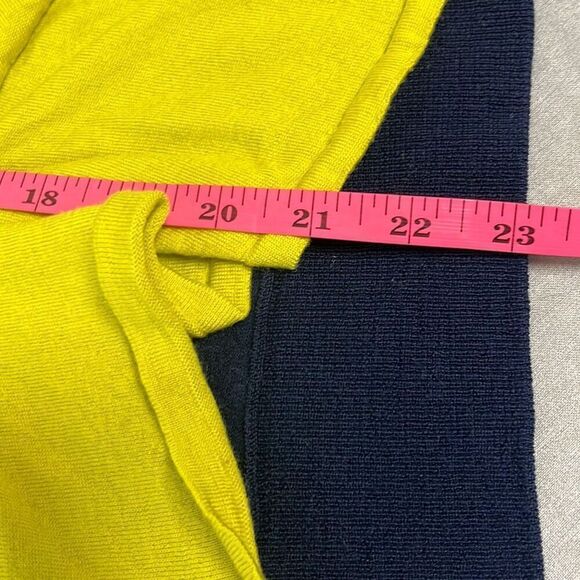 Nina Ricci Green Black Colorblock Knot Detail Wool Top Small Workwear Luxury - Picture 10 of 10